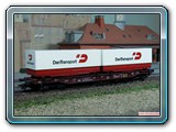 1991(03)  DanTransport 20' veksellad på BB Sdkmmss 81 81 479 4 581-5.
Basismodel Roco 46361.