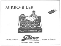 Annonce i LEGETØJS-TIDENDE nr.3 1950 - KLIK for stort billede.